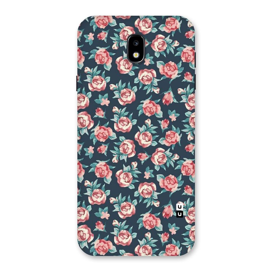 Floral Navy Bloom Back Case for Galaxy J7 Pro