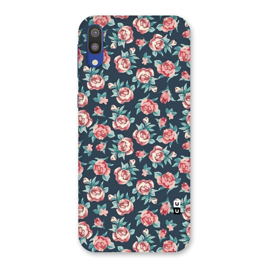 Floral Navy Bloom Back Case for Galaxy M10