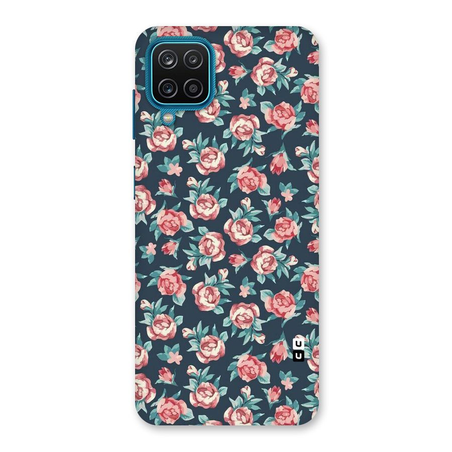 Floral Navy Bloom Back Case for Galaxy M12