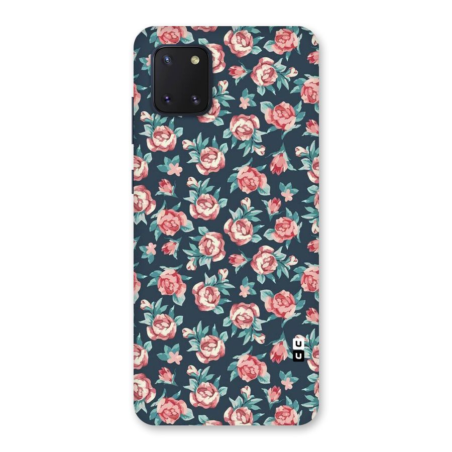 Floral Navy Bloom Back Case for Galaxy Note 10 Lite