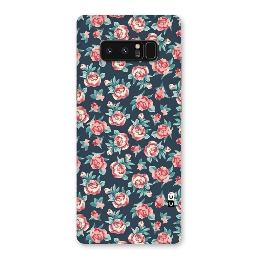 Floral Navy Bloom Back Case for Galaxy Note 8