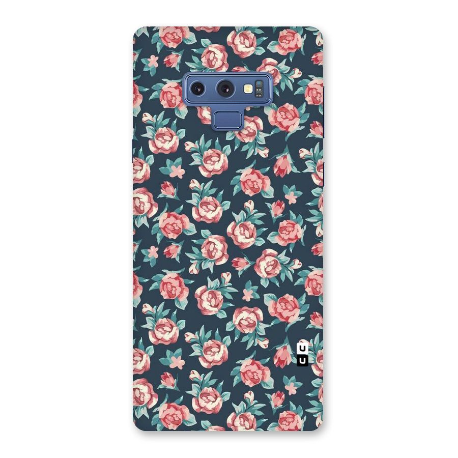 Floral Navy Bloom Back Case for Galaxy Note 9