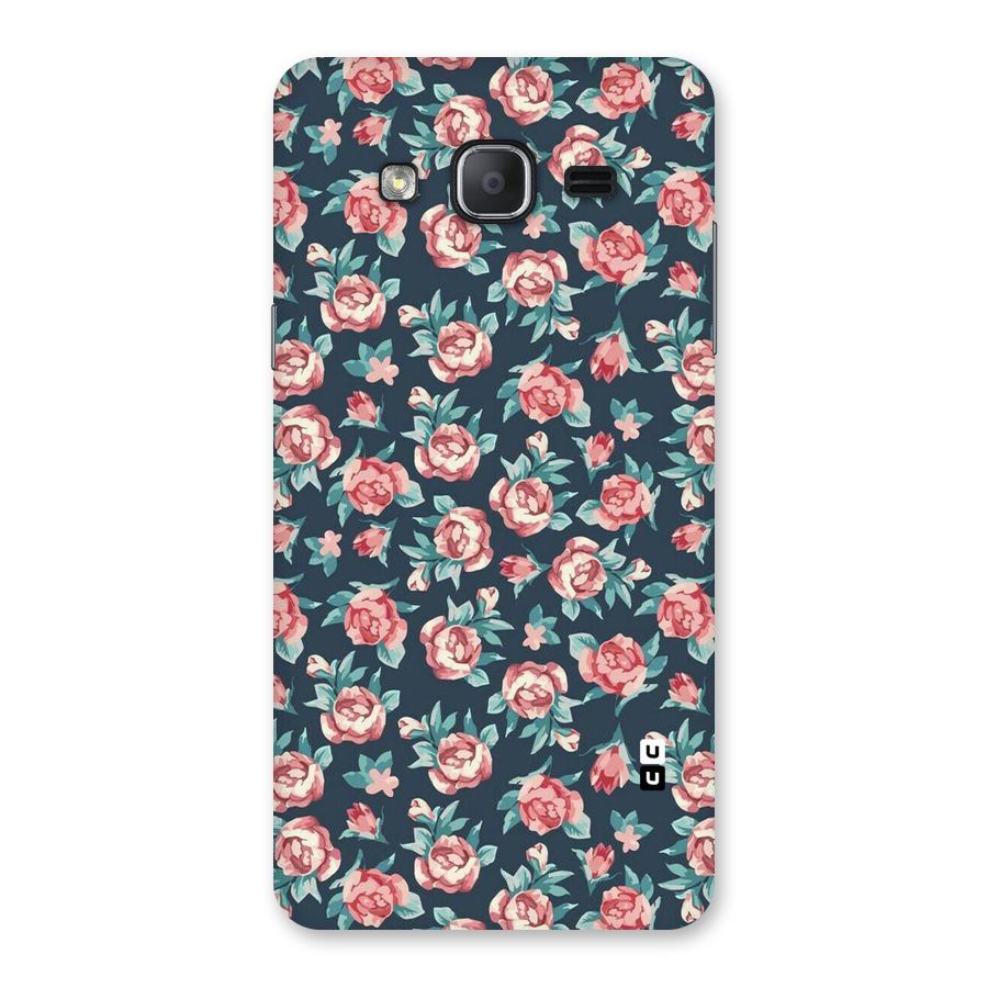 Floral Navy Bloom Back Case for Galaxy On7 2015