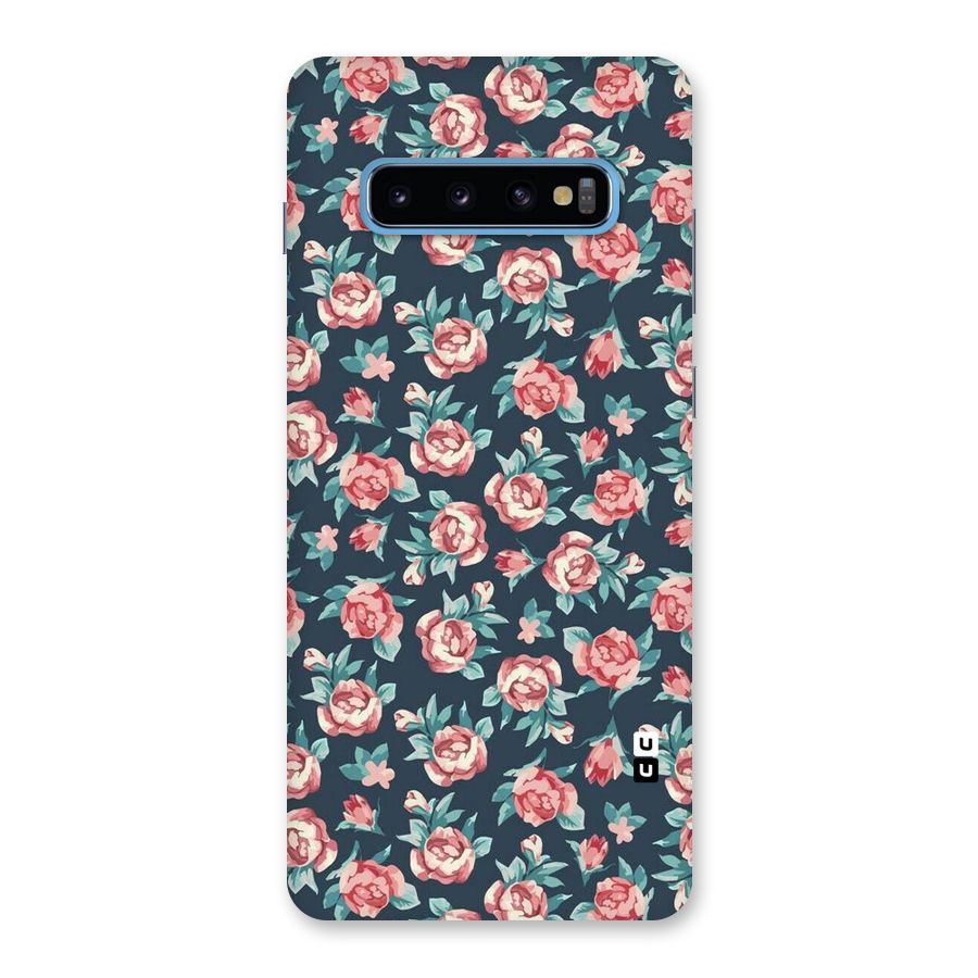 Floral Navy Bloom Back Case for Galaxy S10 Plus