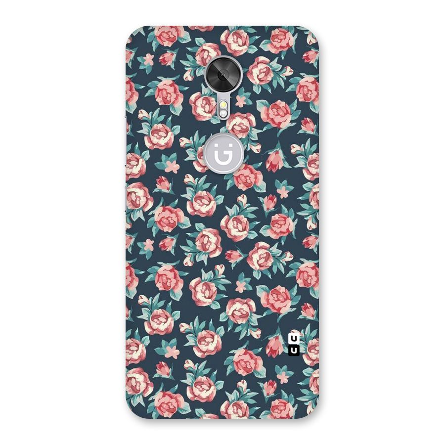 Floral Navy Bloom Back Case for Gionee A1