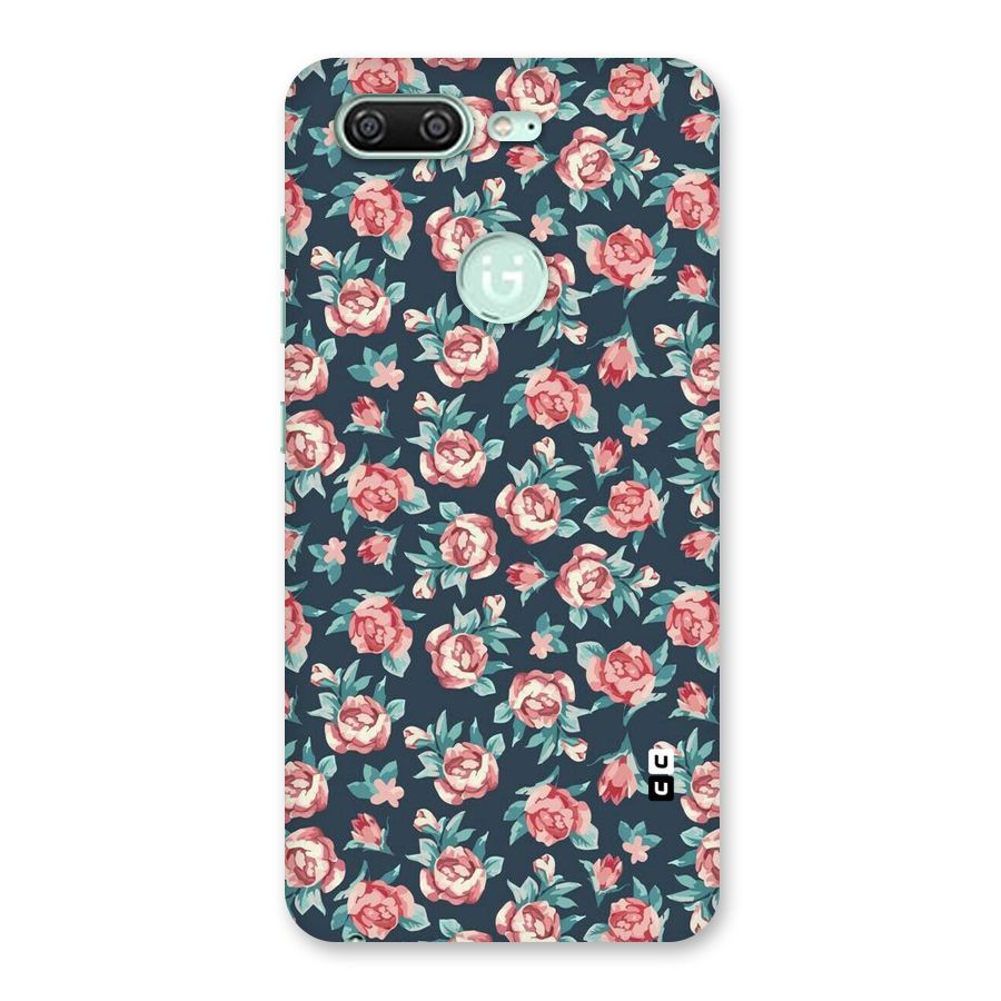 Floral Navy Bloom Back Case for Gionee S10