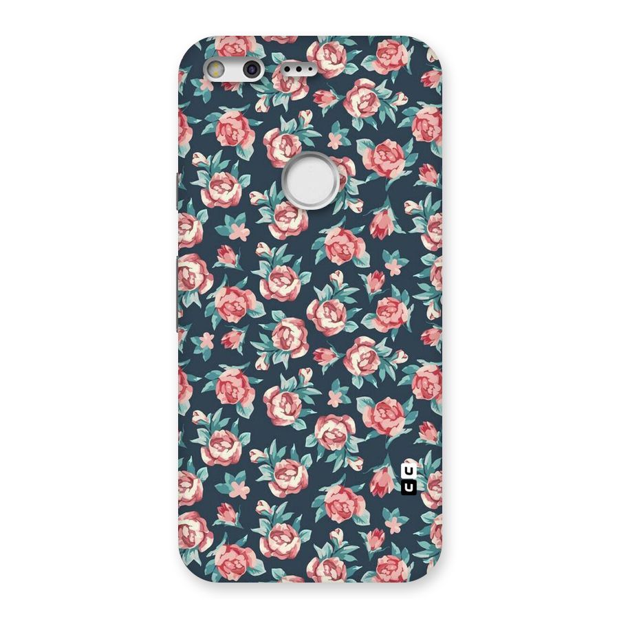 Floral Navy Bloom Back Case for Google Pixel