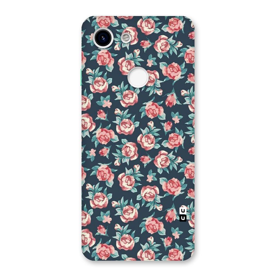 Floral Navy Bloom Back Case for Google Pixel 3
