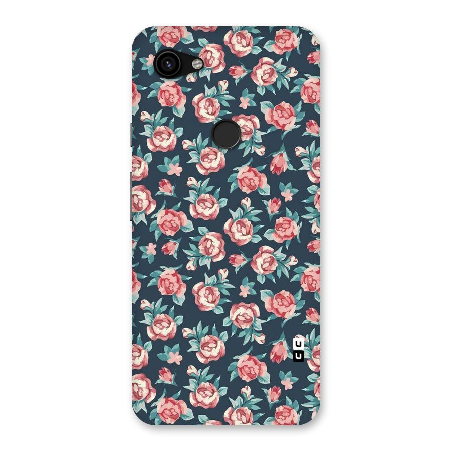 Floral Navy Bloom Back Case for Google Pixel 3a XL