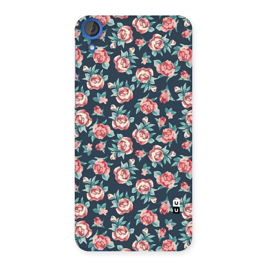 Floral Navy Bloom Back Case for HTC Desire 820