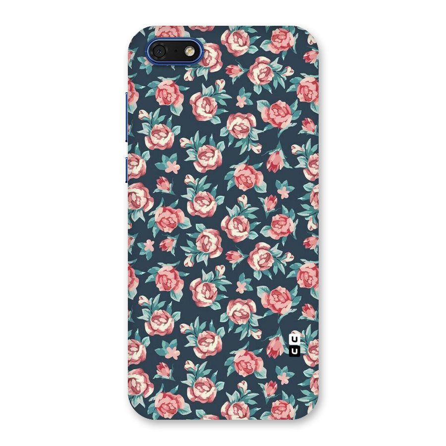 Floral Navy Bloom Back Case for Honor 7s