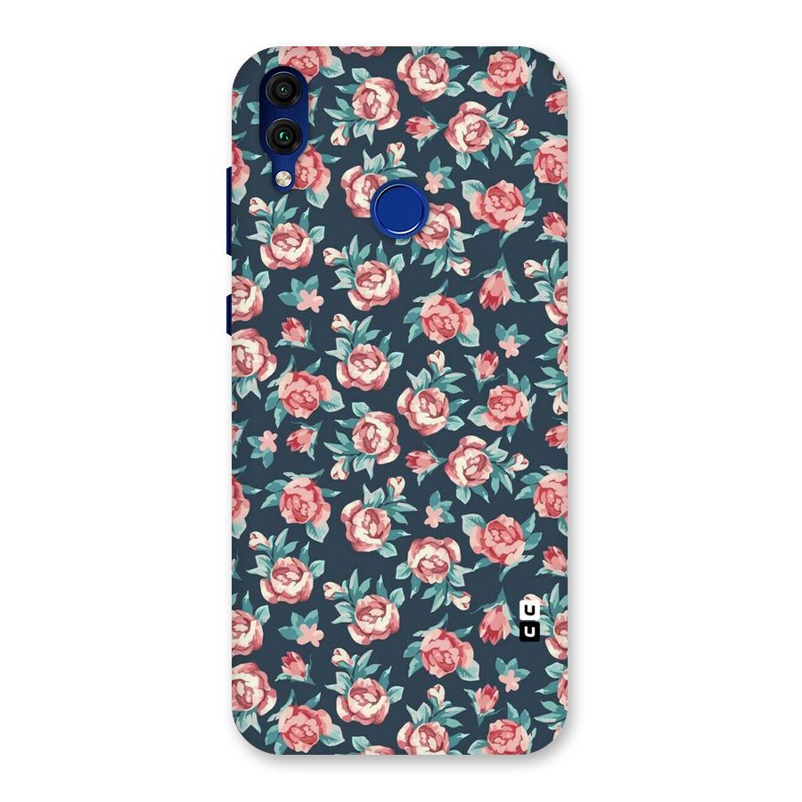 Floral Navy Bloom Back Case for Honor 8C