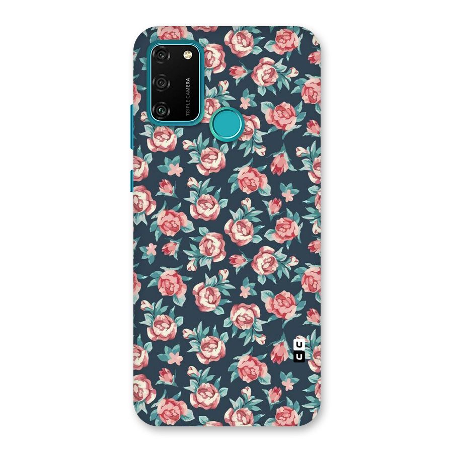 Floral Navy Bloom Back Case for Honor 9A