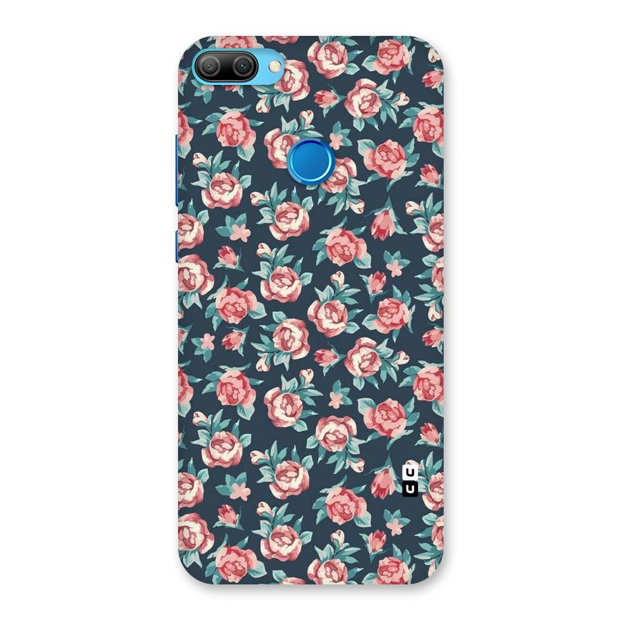 Floral Navy Bloom Back Case for Honor 9N