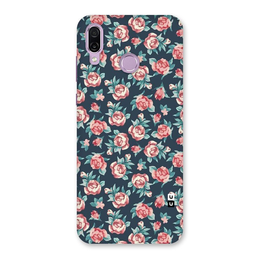 Floral Navy Bloom Back Case for Honor Play