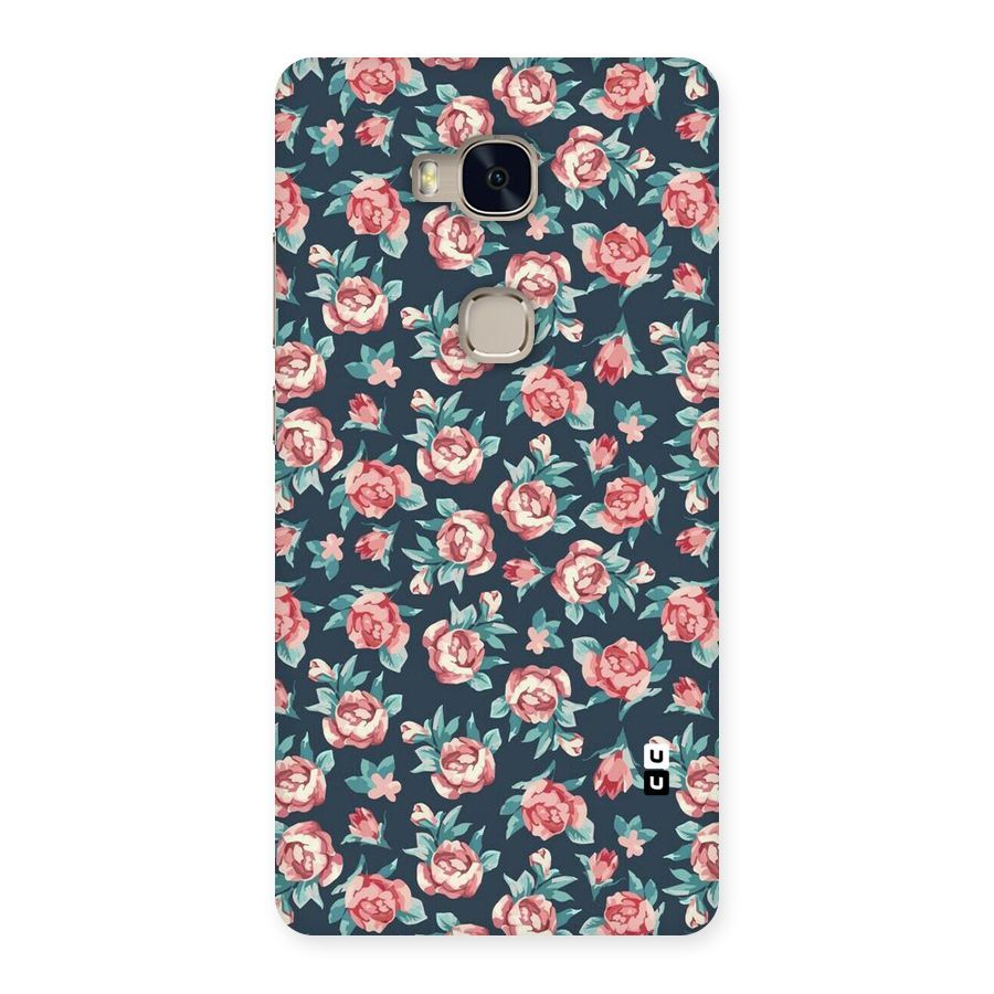 Floral Navy Bloom Back Case for Huawei Honor 5X