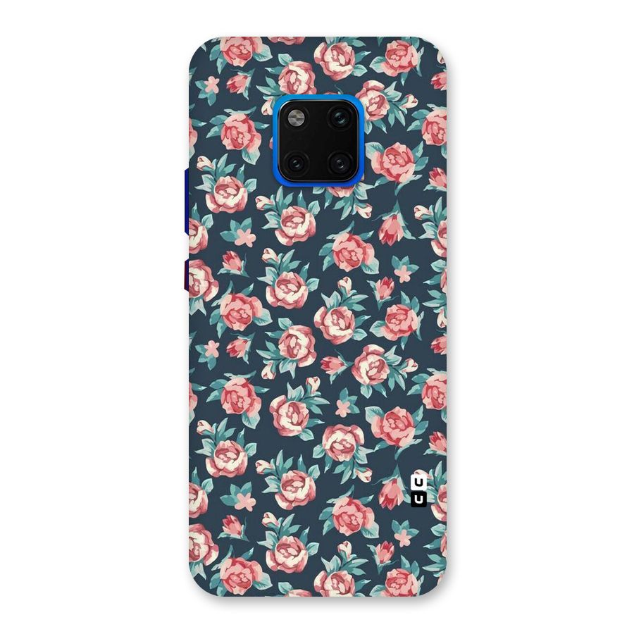 Floral Navy Bloom Back Case for Huawei Mate 20 Pro