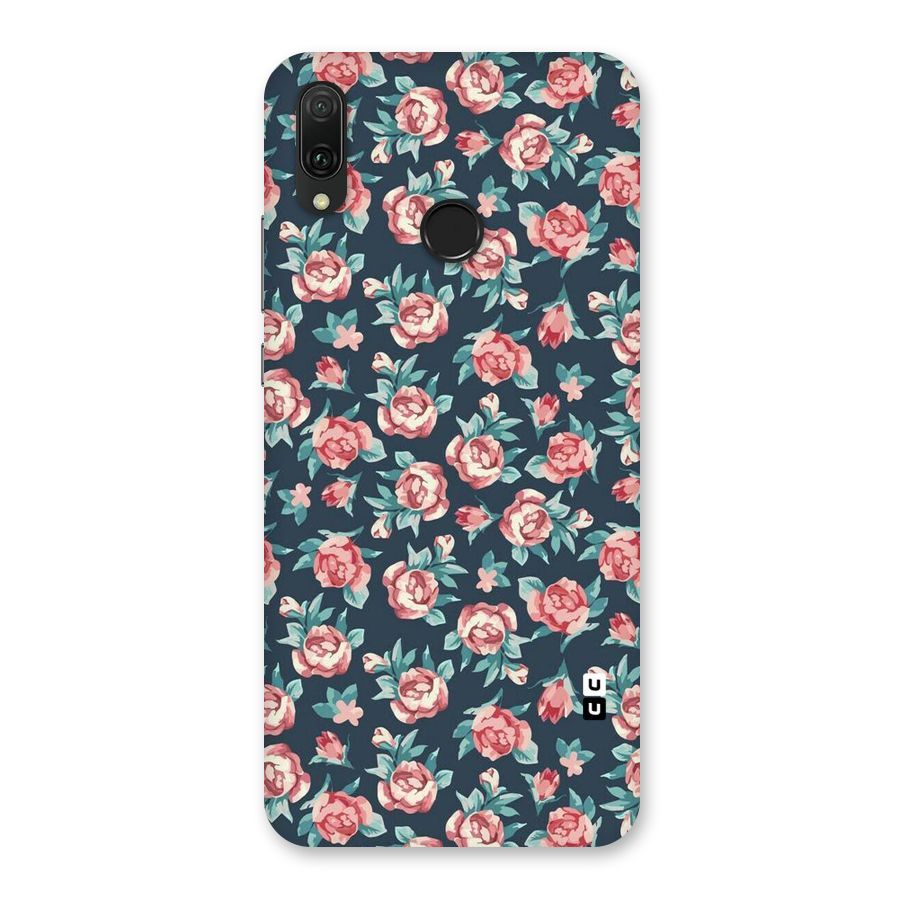 Floral Navy Bloom Back Case for Huawei Y9 (2019)