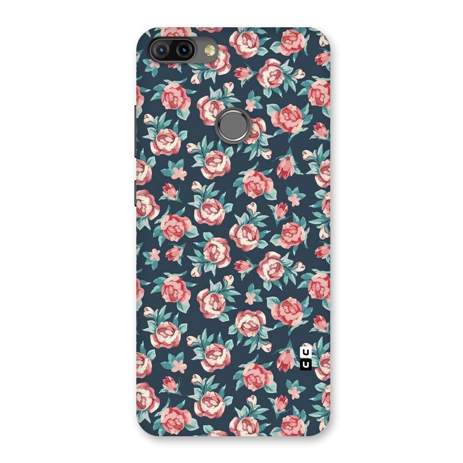 Floral Navy Bloom Back Case for Infinix Hot 6 Pro