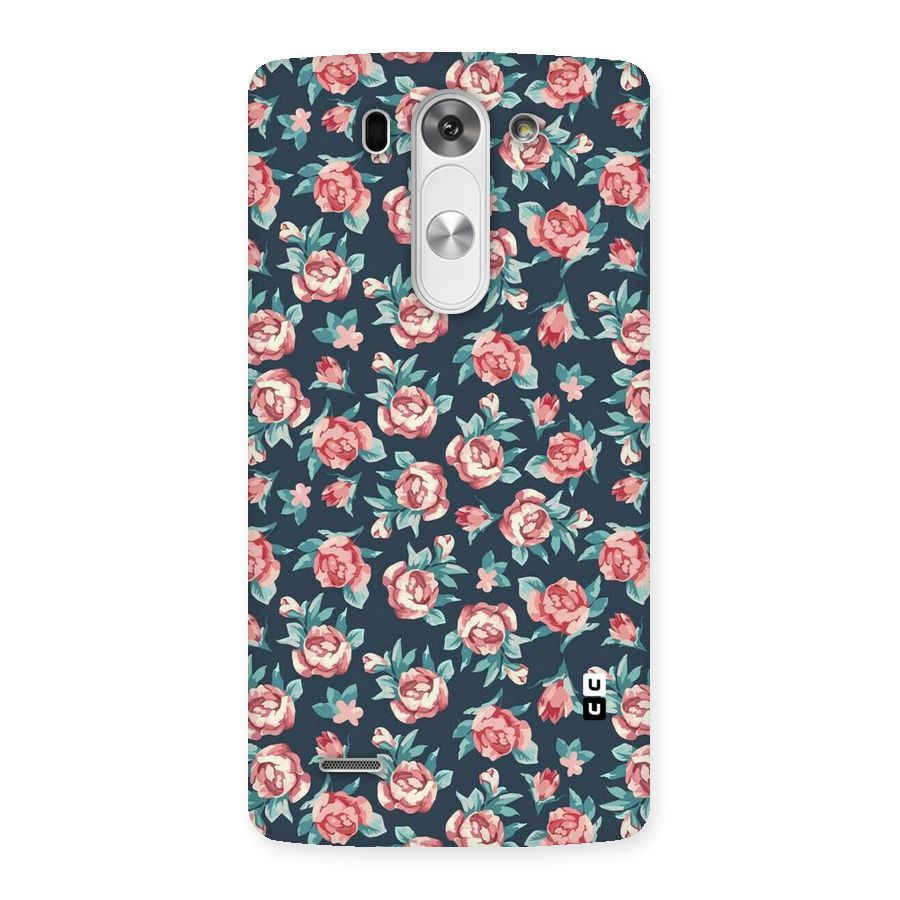 Floral Navy Bloom Back Case for LG G3 Mini