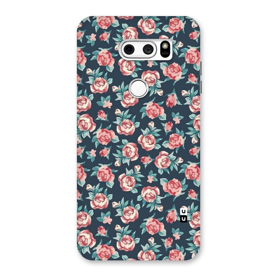 Floral Navy Bloom Back Case for LG V30