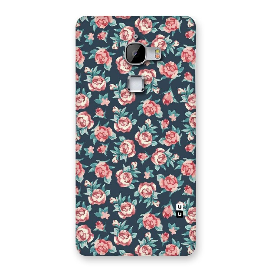 Floral Navy Bloom Back Case for LeTv Le Max