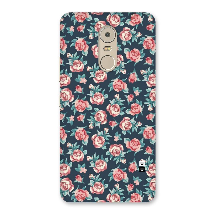 Floral Navy Bloom Back Case for Lenovo K6 Note