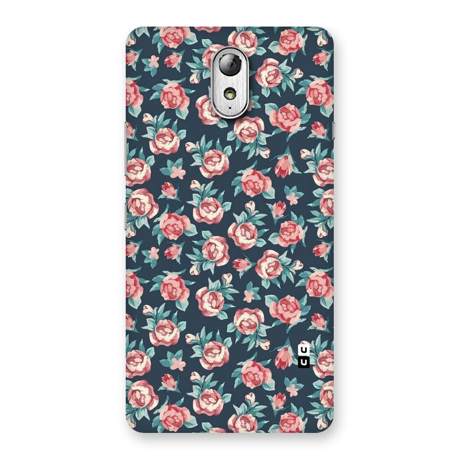 Floral Navy Bloom Back Case for Lenovo Vibe P1M