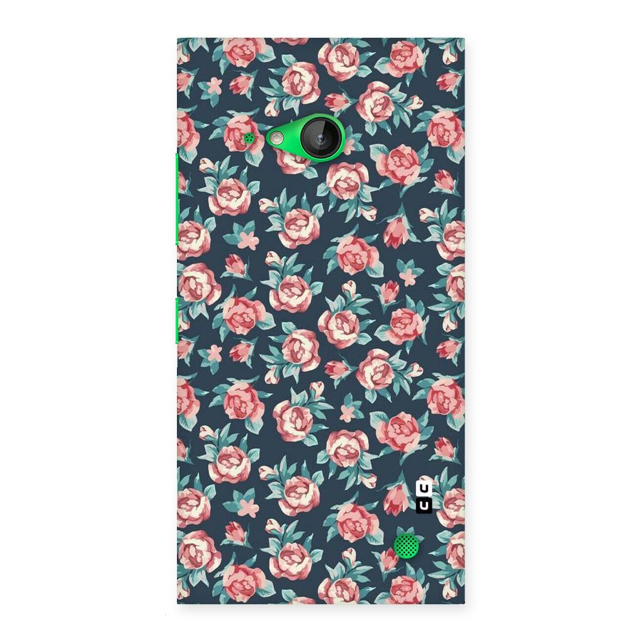Floral Navy Bloom Back Case for Lumia 730