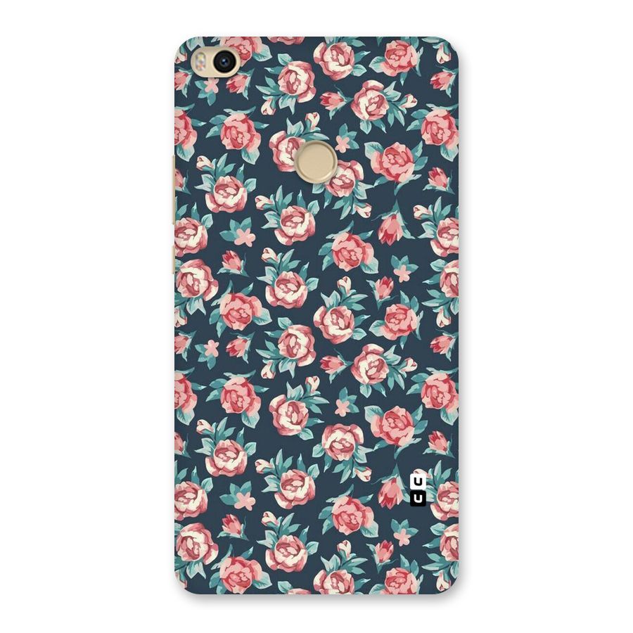 Floral Navy Bloom Back Case for Mi Max 2