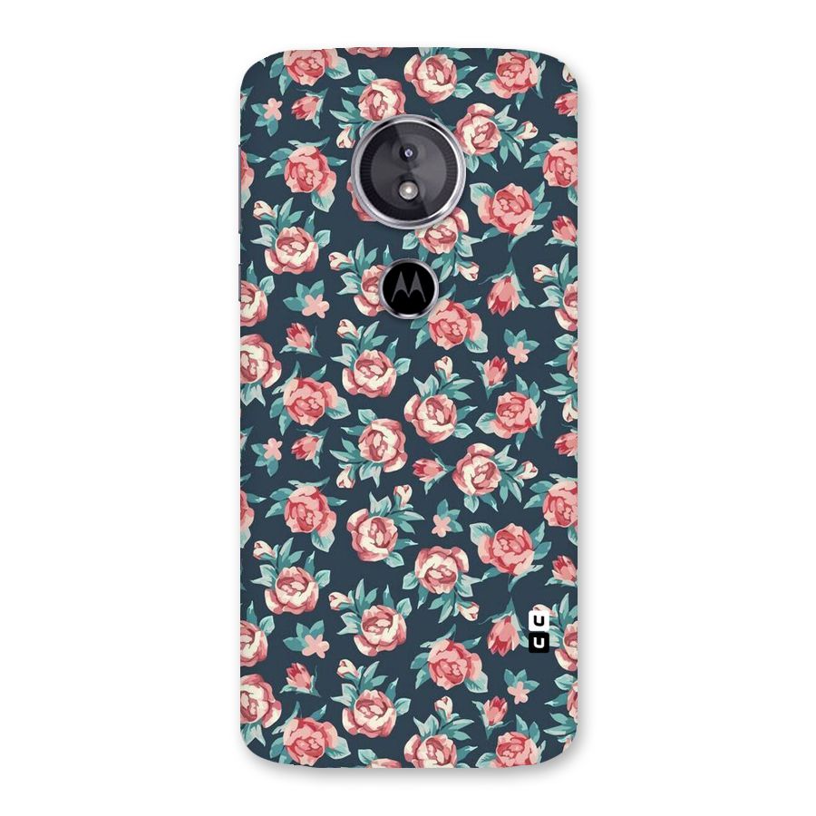 Floral Navy Bloom Back Case for Moto E5