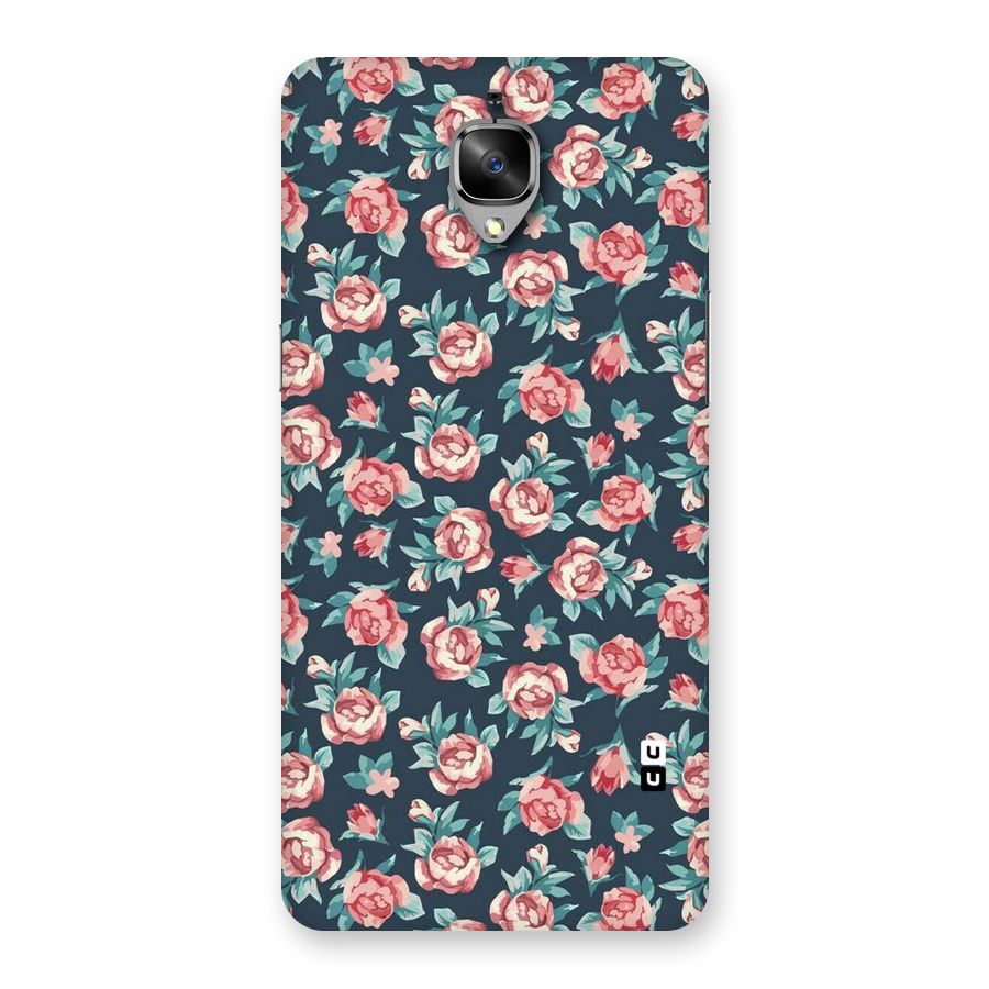 Floral Navy Bloom Back Case for OnePlus 3