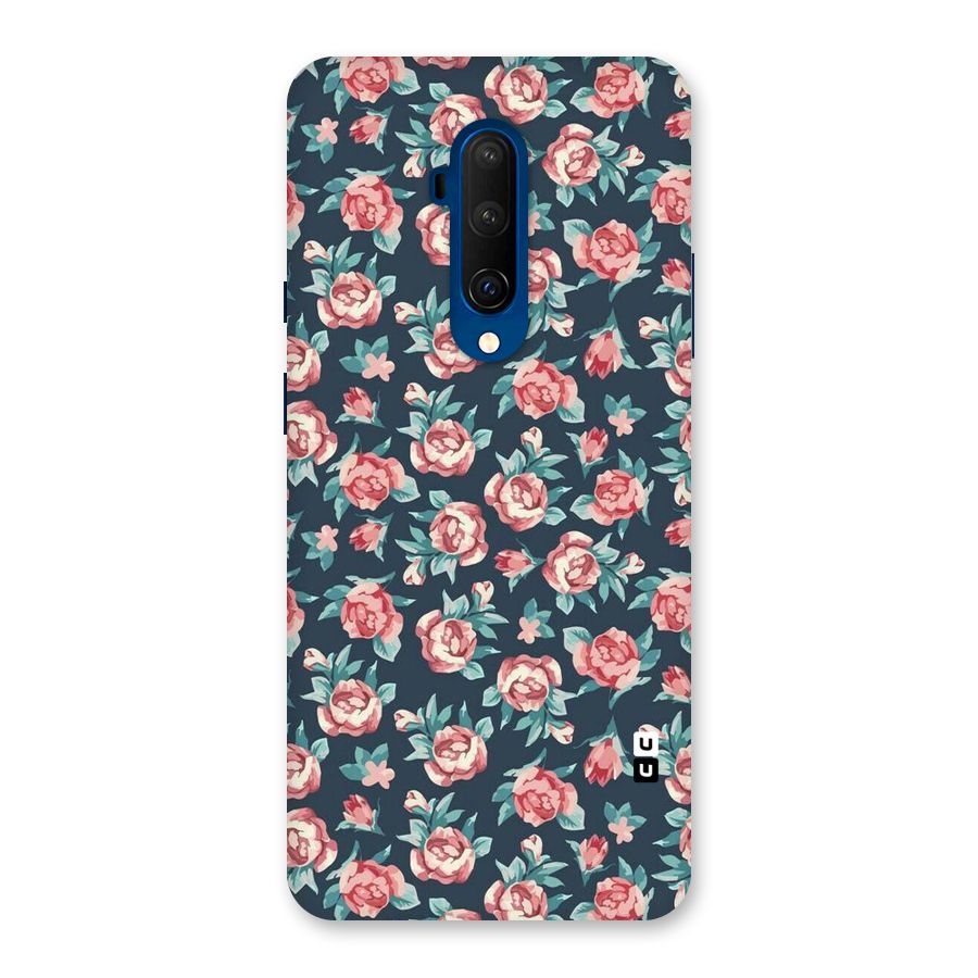 Floral Navy Bloom Back Case for OnePlus 7T Pro