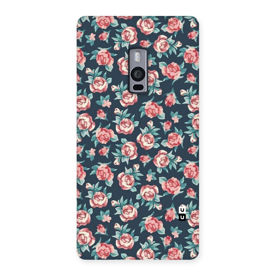 Floral Navy Bloom Back Case for OnePlus Two