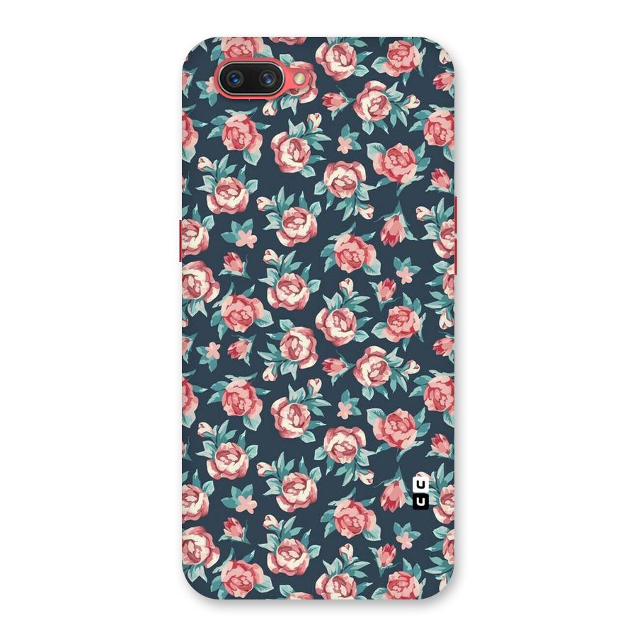 Floral Navy Bloom Back Case for Oppo A3s