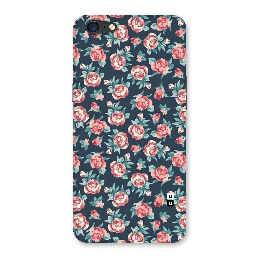 Floral Navy Bloom Back Case for Oppo A71