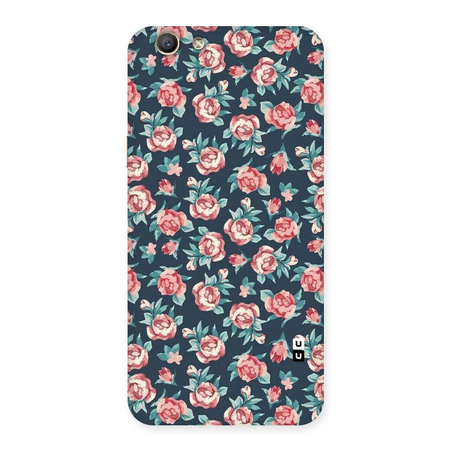 Floral Navy Bloom Back Case for Oppo F1s