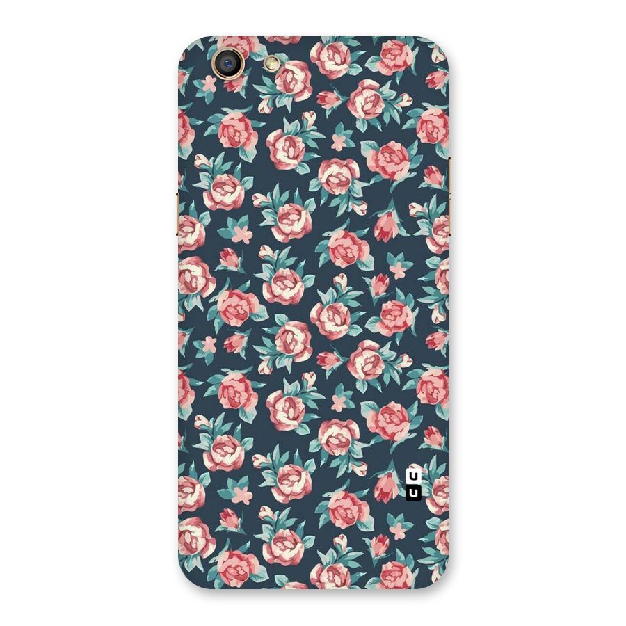 Floral Navy Bloom Back Case for Oppo F3
