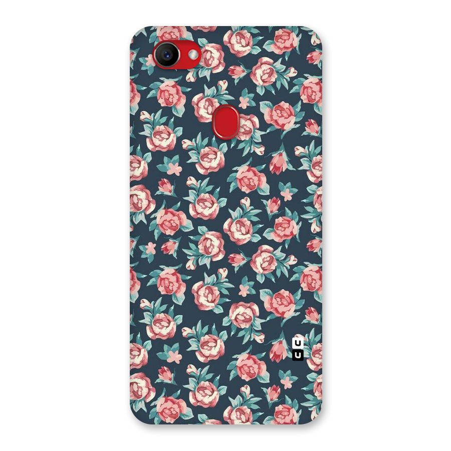 Floral Navy Bloom Back Case for Oppo F7