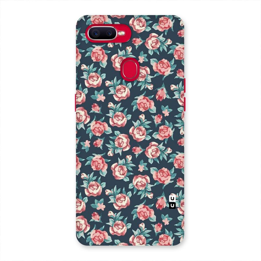 Floral Navy Bloom Back Case for Oppo F9 Pro