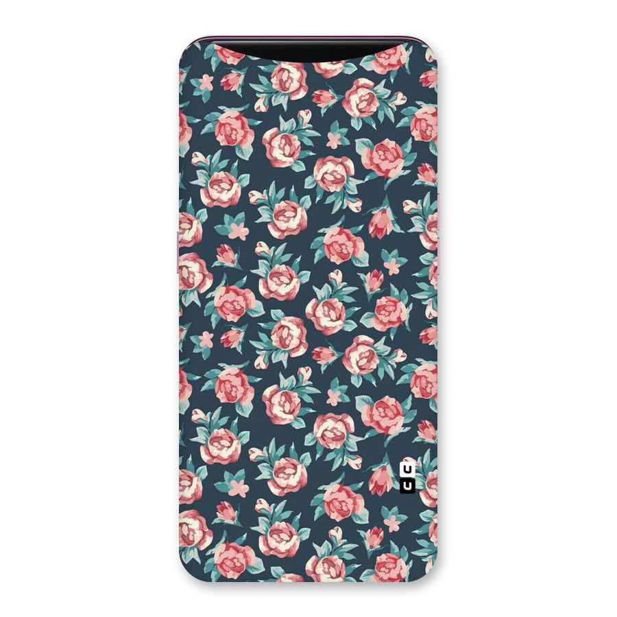 Floral Navy Bloom Back Case for Oppo Find X