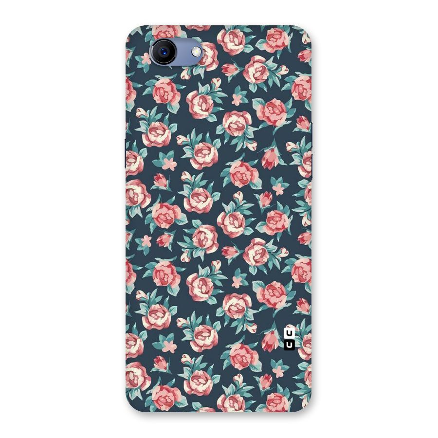 Floral Navy Bloom Back Case for Oppo Realme 1