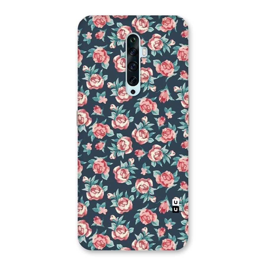 Floral Navy Bloom Back Case for Oppo Reno2 Z