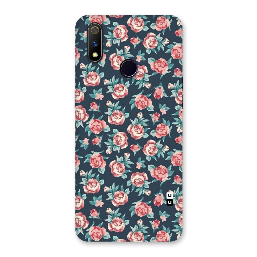 Floral Navy Bloom Back Case for Realme 3 Pro