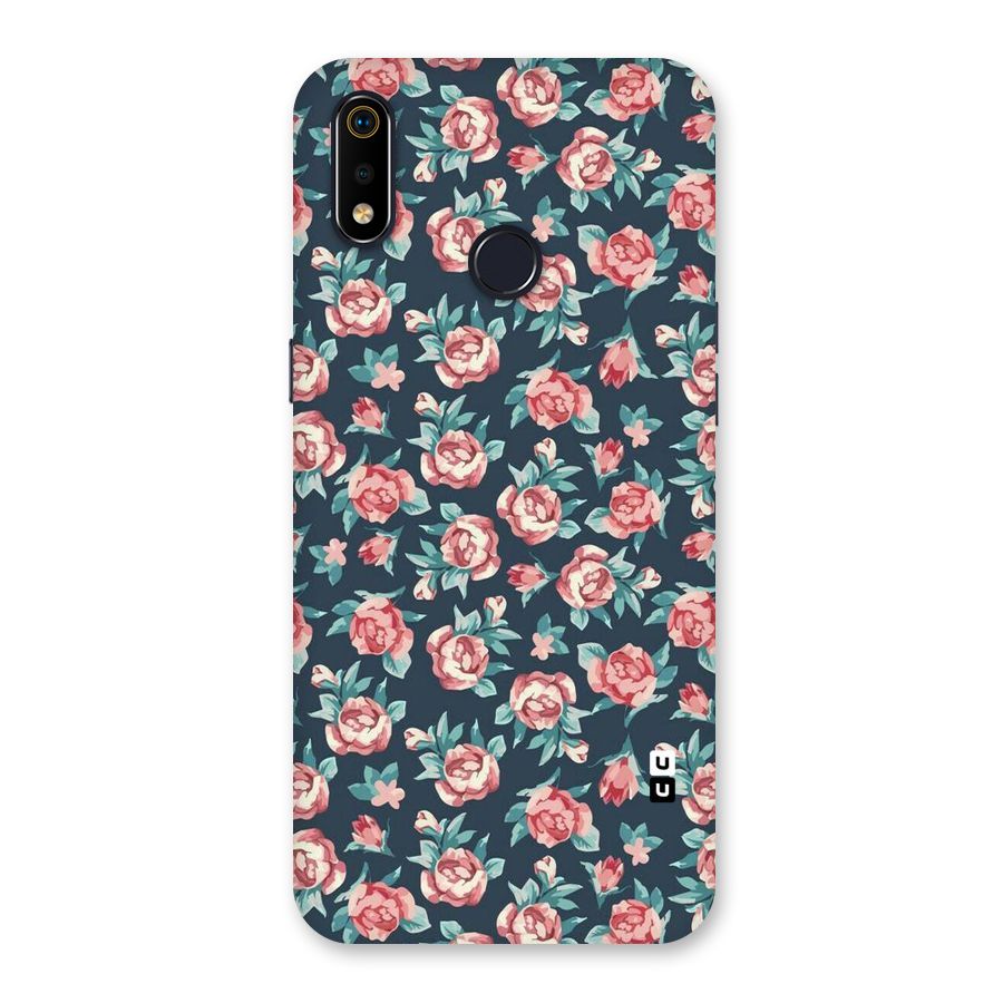 Floral Navy Bloom Back Case for Realme 3i