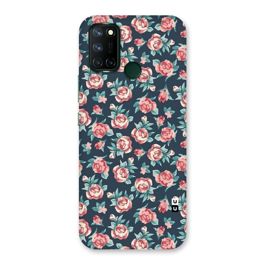 Floral Navy Bloom Back Case for Realme 7i