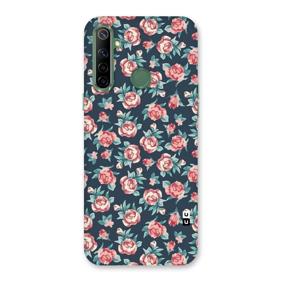 Floral Navy Bloom Back Case for Realme Narzo 10