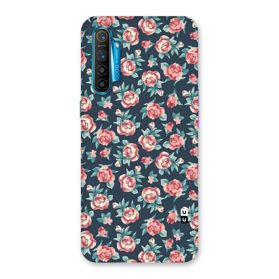 Floral Navy Bloom Back Case for Realme XT