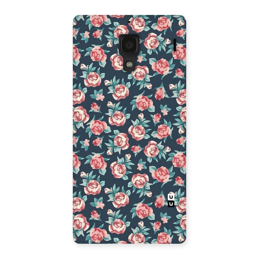 Floral Navy Bloom Back Case for Redmi 1S
