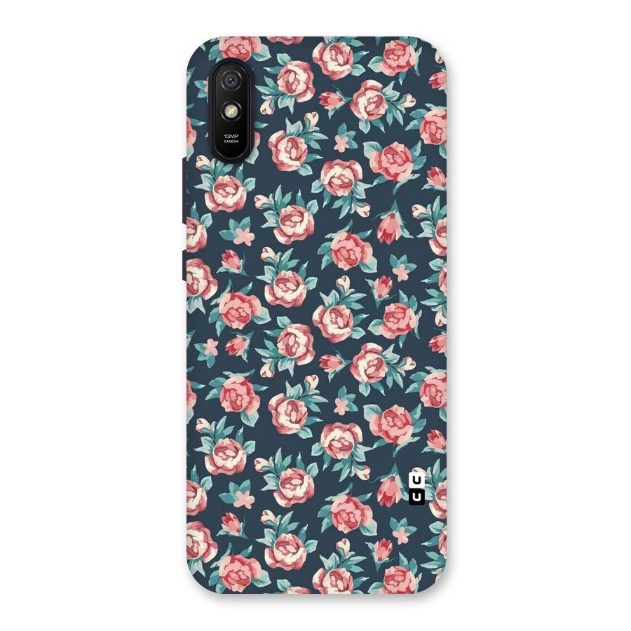 Floral Navy Bloom Back Case for Redmi 9i
